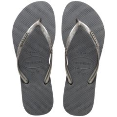 Havaianas | Slim Logo Metallic | 4119875-5178 | Steel Grey-39-40