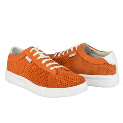 Γυναικεία Sneakers Δερμάτινα | Amarpies | AFT23305 | Πορτοκαλί | yfantidis.gr